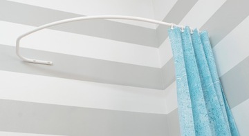 АСИММЕТРИЧНЫЙ КАРДИН ДЛЯ ДУШЕВОГО ШТОРА 90x150