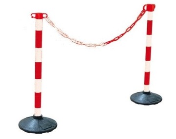 Słupek Bariera Łańcuchowy Plastikowy + podstawa