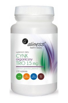 CYNK ORGANICZNY TRIO dobra przyswajalność Aliness
