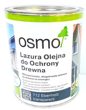 Osmo 712 Lazura Olejna 25l Heban