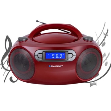 Boombox Radio BLAUPUNKT BB18RD FM CD MP3 USB Zegar