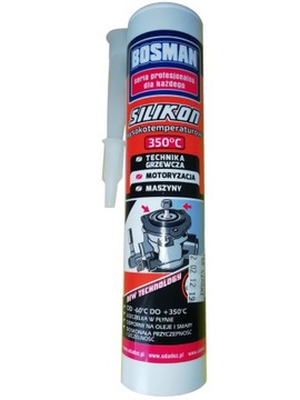 Silikon wysokotemperaturowy +350*C CZARNY 300 ml