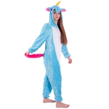 ПИЖАМА С ЕДИНОРОГОМ Кигуруми Синий Единорог Комбинезон-комбинезон XL 175-182 см