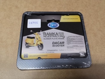 Ramka na tablicę rejestracyjną MOTOROWER carbon