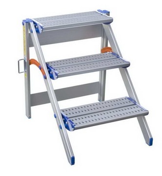 STOŁEK ALUMINIOWY ANODOWANY DRABEX TP8100 3STOPNIE