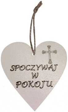 5 szt Zawieszka Spoczywaj w Pokoju ZNICZE CMENTARZ