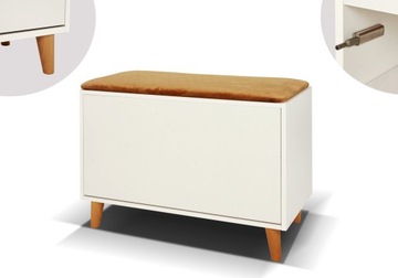 Szafka Na Buty 80 z Siedziskiem.STYL SKANDYNAWSKI