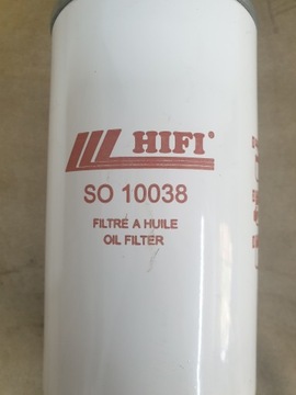 Filtr oleju SO10038 New Holland HIFI FILTER