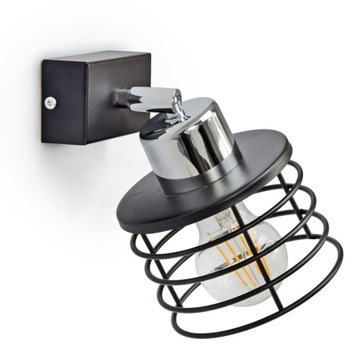 Lampa Ścienna Kinkiet LOFT Led VIGO Chrom E27