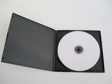 DVD-боксы x 1 для компактных дисков 5 мм, черные, 10 шт.