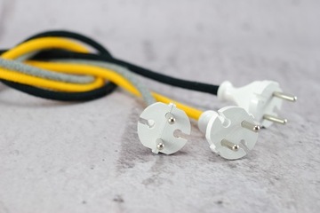 Польская вилка 230В 10А LOFT, качество ретро-дизайна