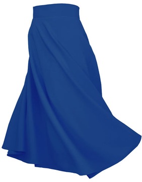 L 73см длинная юбка миди CROWN BLUE 40