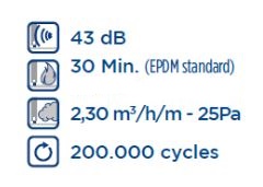 ПАДАЮЩАЯ ПРОКЛАДКА ПАДАЮЩИЙ ПОРОГ 53 см HAFELE
