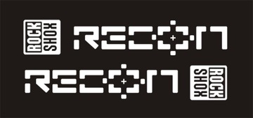 RECON ROCK SHOX białe naklejki 130C RÓŻNE KOLORY