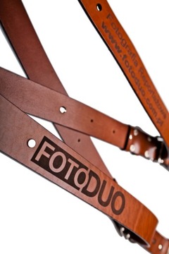 ФОТОГРАФИЧЕСКАЯ КОЖАНАЯ КОРИЧНЕВАЯ РЕМНЯ 4.2 ГРАВИРОВКА