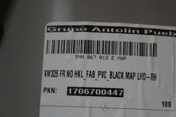 КОМПЛЕКТ ОБИВКИ БАНКОВСКОЙ ДВЕРИ VW TIGUAN 5NN