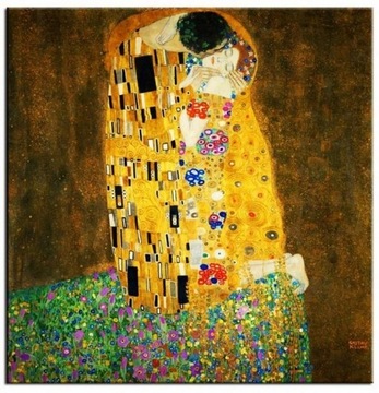 Gustav Klimt Pocałunek DUŻY OBRAZ REPRODUKCJA
