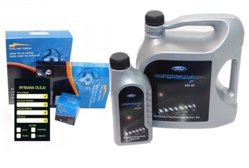 FILTRY + oryginalny OLEJ Ford 5w30 6L FORD Kuga I 2.0TDCi MOTORCRAFT