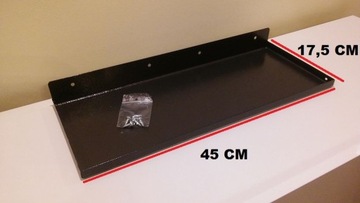 БОЛЬШАЯ ПОЛКА ДЛЯ ИНСТРУМЕНТОВ, ЧЕРНАЯ 45 Х 17 СМ