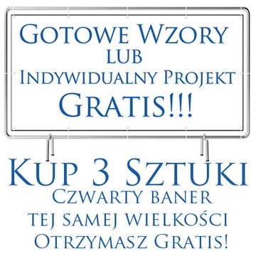 Baner REKLAMA 3mx1,5m - Projekt Gratis Wzory