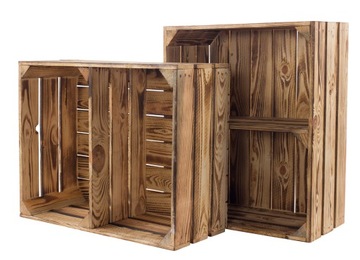 ДЕРЕВЯННЫЙ ЯЩИК, обожженный, ЯЩИКИ, ПОЛКА, ШКАФ