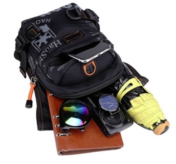 Стильная мужская мотоциклетная сумка на бедро.