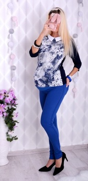 GŁADKIE SPODNIE DZIANINOWE CIĄŻOWE NA CIĄŻĘ 347