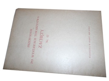 Przewodnik po wystawie towarzystwa Zachęty 1929r