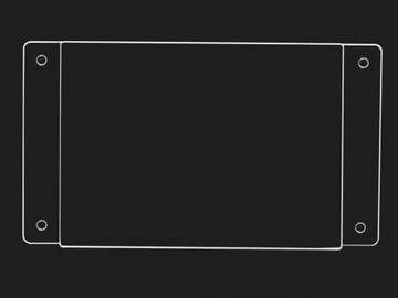 ФУТБОЛКА A5 ПЛАСТИНКА-ВЕСЕЛКА КАРМАН ИЗ ПЛЕКСИ