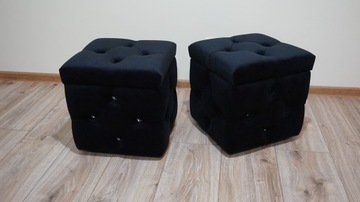 Pufa - Ławeczka otwierana, pikowana GLAMOUR.