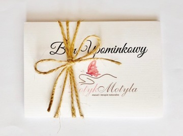 BONY UPOMINKOWE voucher BON karta podarunkowa +KOP