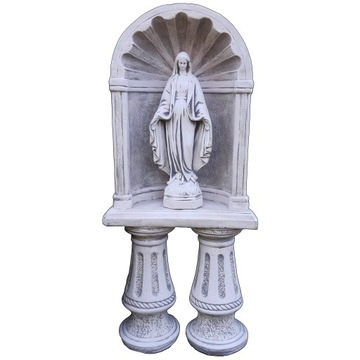 Betonowa Figura Matki Bożej Matka Boska Kapliczka Kaplica na Postumentach