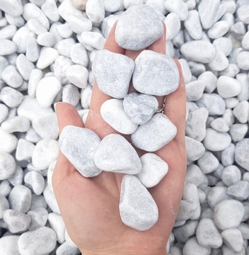 Otoczak Bianco Carrara 15-25mm Kamień Ozdobny 20kg