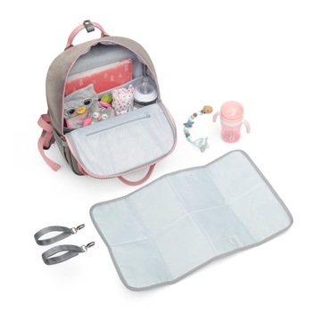 BabyOno Рюкзак для мамы/коляски LONDON LOOK розовый 1425/02