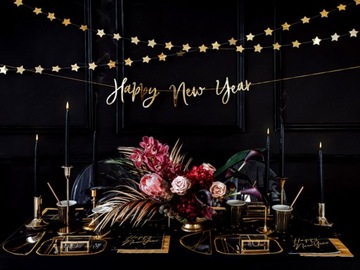 ГИРЛАНД БАННЕР ЗОЛОТЫЕ ЗВЕЗДЫ-360СМ-4548