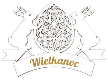 ZAWIESZKA DO OKNA DREWNIANA WIELKANOC WIOK10003