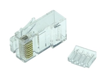 Wtyk modularny RJ45 8p8c Cat.6 10 sztuk