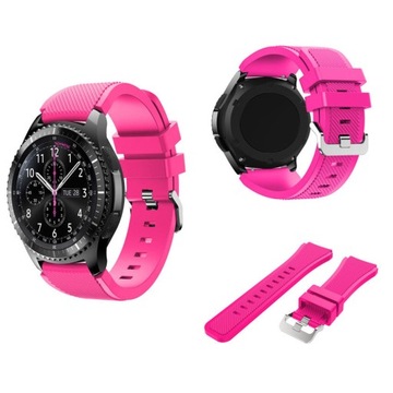 PASEK SILIKON DO SAMSUNG GEAR S3 / WATCH 46 +SZKŁO