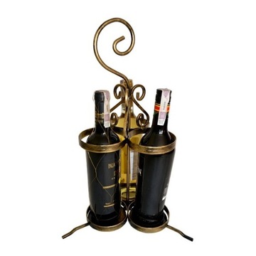 МЕТАЛЛИЧЕСКАЯ ПОДСТАВКА НА 3 БУТЫЛКИ - БУТЫЛОЧНАЯ МАШИНА - ВИНО
