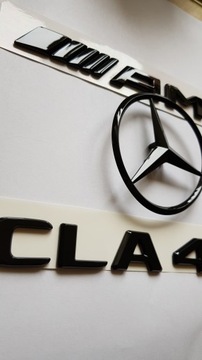 Mercedes C E A CLA GLA C63 Черный значок AMG