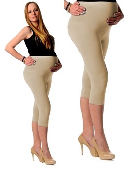 LEGGINSY getry rybaczki CIĄŻOWE 3/4 C2 BE XXL/44