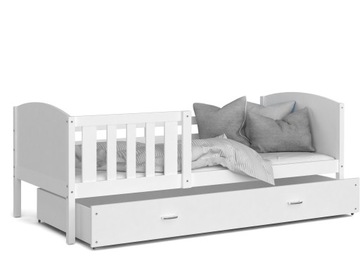 Łóżko dziecięce 190x80 białe OLAF