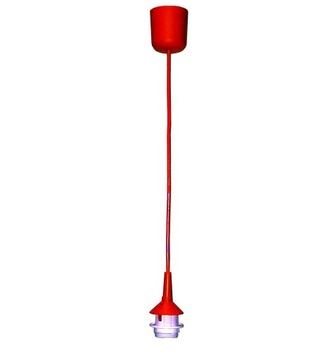 z2 zawiesie zawieszenie lampa wisząca E27 LOFT zwis kabel do klosz CZERWONY