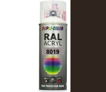 MOTIP RAL ACRYL 8019 POŁYSK DUPLI-COLOR FARBA AKRYL SPRAY 400 ML