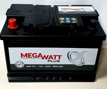 Akumulator MEGAWATT JENOX 74Ah 680A L+