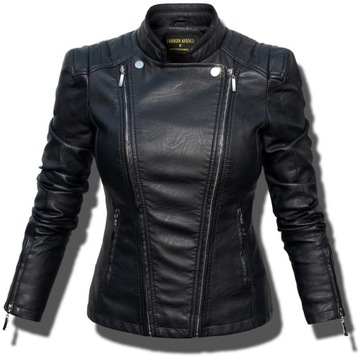 #100 FASHIONAVENUE кожаная байкерская куртка BIKER L