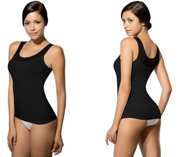 DOREANSE: PODKOSZULKA TOP MODAL 9370 :S: CZARNA