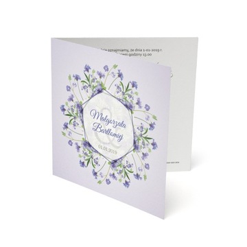 ZAPROSZENIA ŚLUBNE PŁÓTNO boho wianki rustykalne