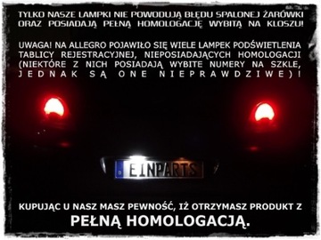OSVĚTLENÍ LED LAMPY TABULKY MERCEDES W203 01-07
