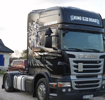 НАКЛЕЙКИ SCANIA R TOPLINE НАКЛЕЙКА ШАБЛОН 7 ХРОМ
